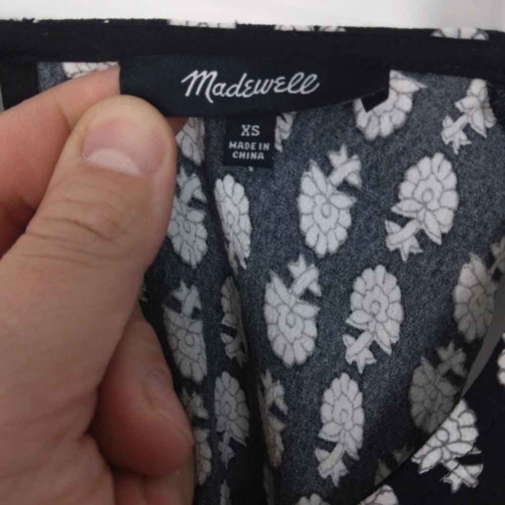 Madewell Ruffle Tank Top In Bloomstamp - Picture 6 of 9